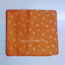Ikkat Cotton Blouse Pieces ( Orange Colour )