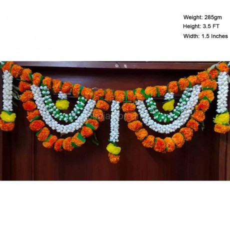 Artificial Marigold Hanging  Flowers Toran (3.5 Feet)