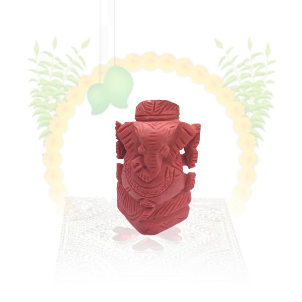 Red Coral Ganesha (20 Grams)