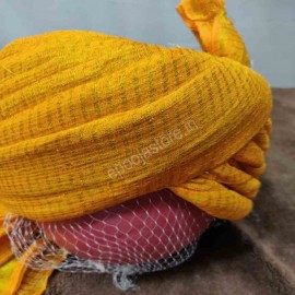 Rajesthani Pagidi Yellow Colour ( 9 Meters )