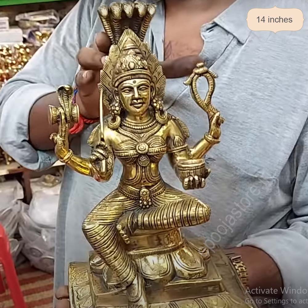 Kamakshidevi Idol Brass (14 Inchs)