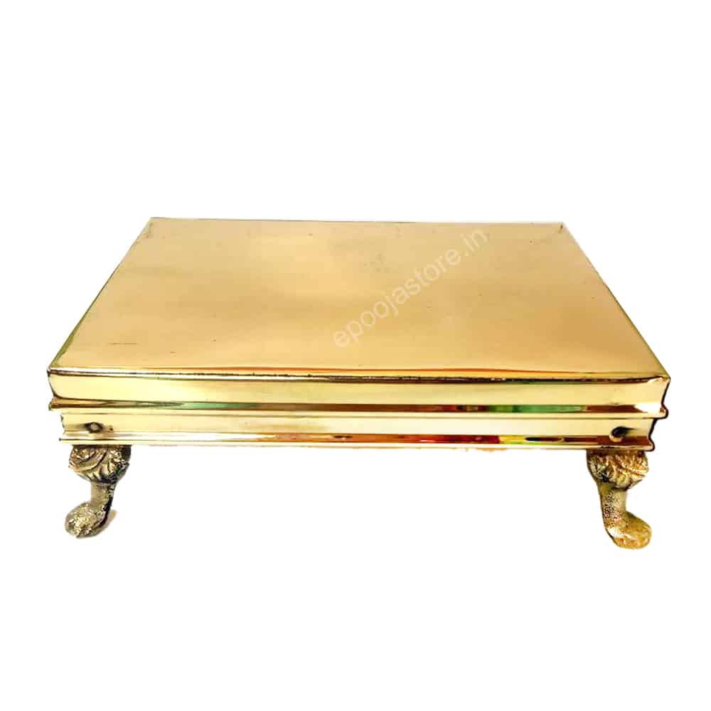 Brass Handcrafted Traditional Pooja Chowki