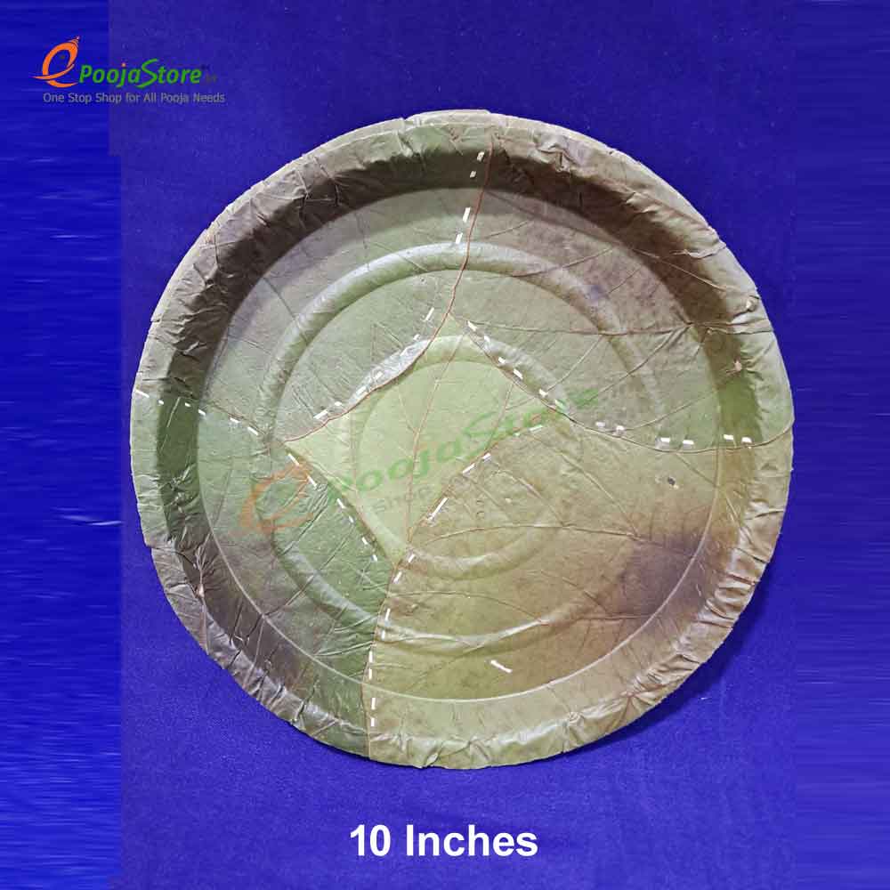 Natural Disposable Leaf Plates - 10 Inches Natural Disposable Leaf Plates - 10 Inches
