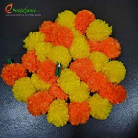 Decorative Artificial Yellow & Orange Marigold Garland