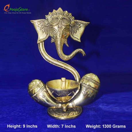 Decorative Antique Ganesh Lamp Single