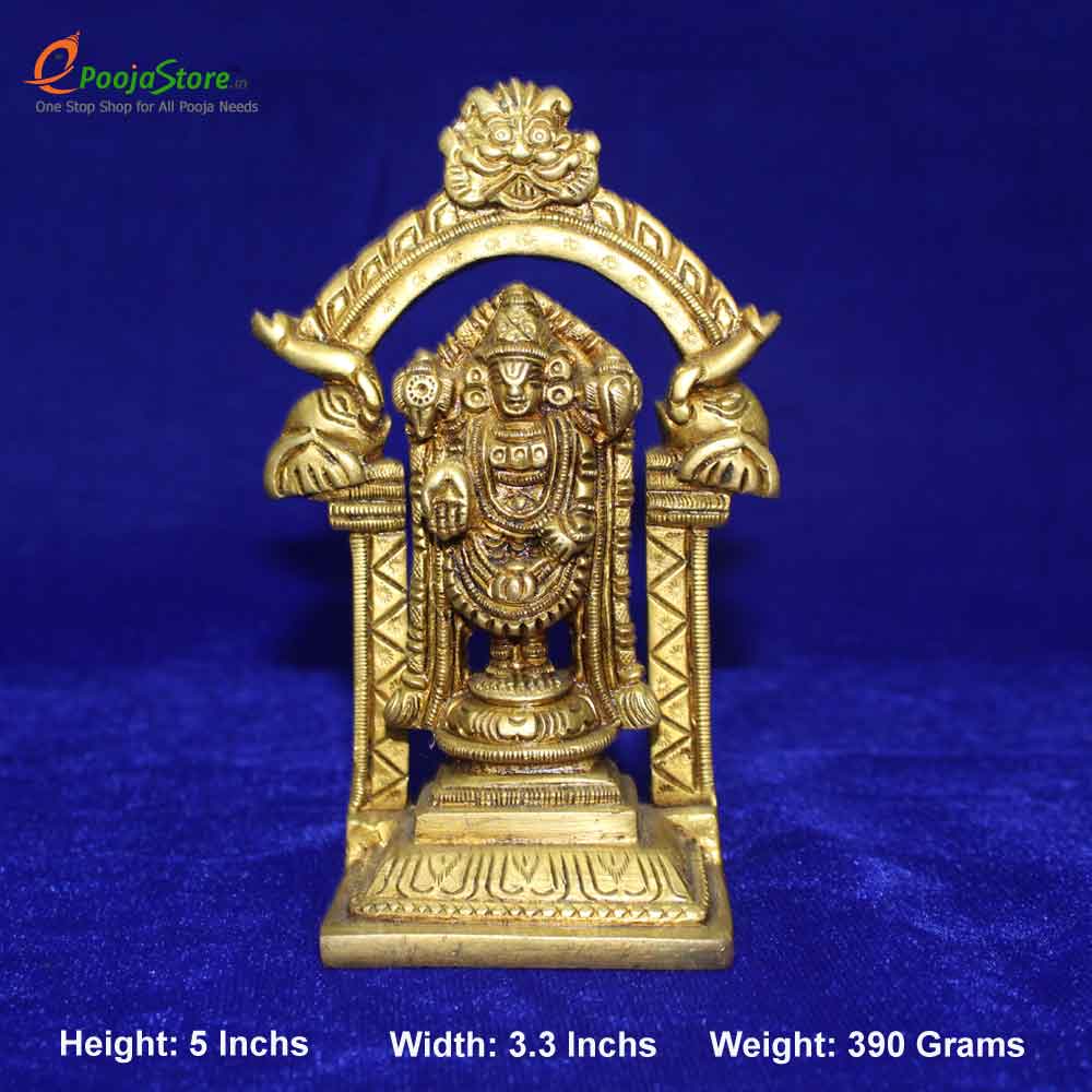 Antique Venkateshwara Swamy Idol with Makara Thoranam