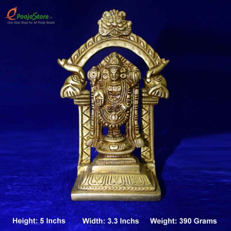 Antique Venkateshwara Swamy Idol with Makara Thoranam