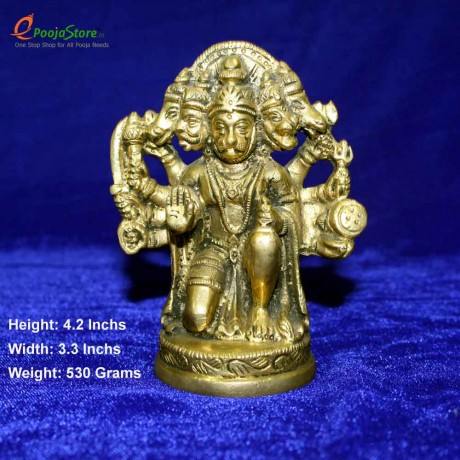 Antique Panchamukhi Hanuman Idol