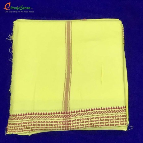 Nara Pattu Dhothi With Rudraksha Border