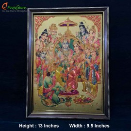 Rama Pattabhishekam Photo Frame Big