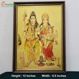 Lord Shiva Family Photo Frame Big