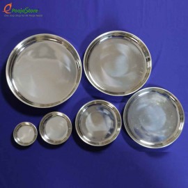 German Silver Plates Set