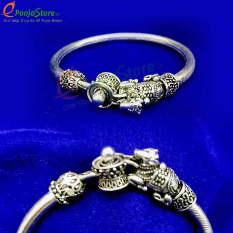 Antique Silver Plated Bracelet / Rakhi