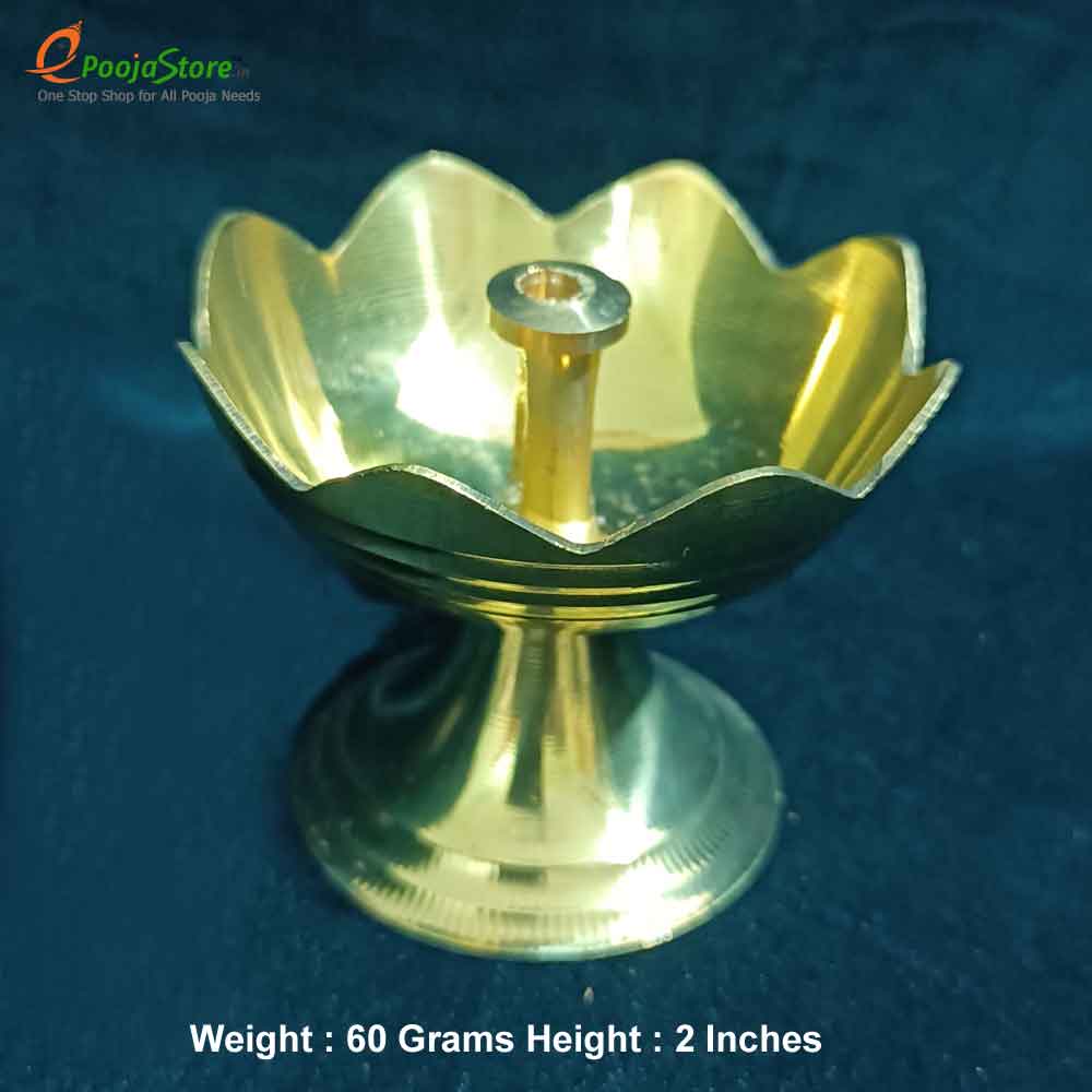 Brass Flower Shaped Diya