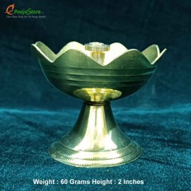 Brass Flower Shaped Diya