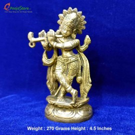 Brass Lord Krishna