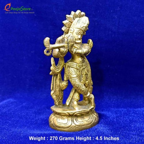 Brass Lord Krishna