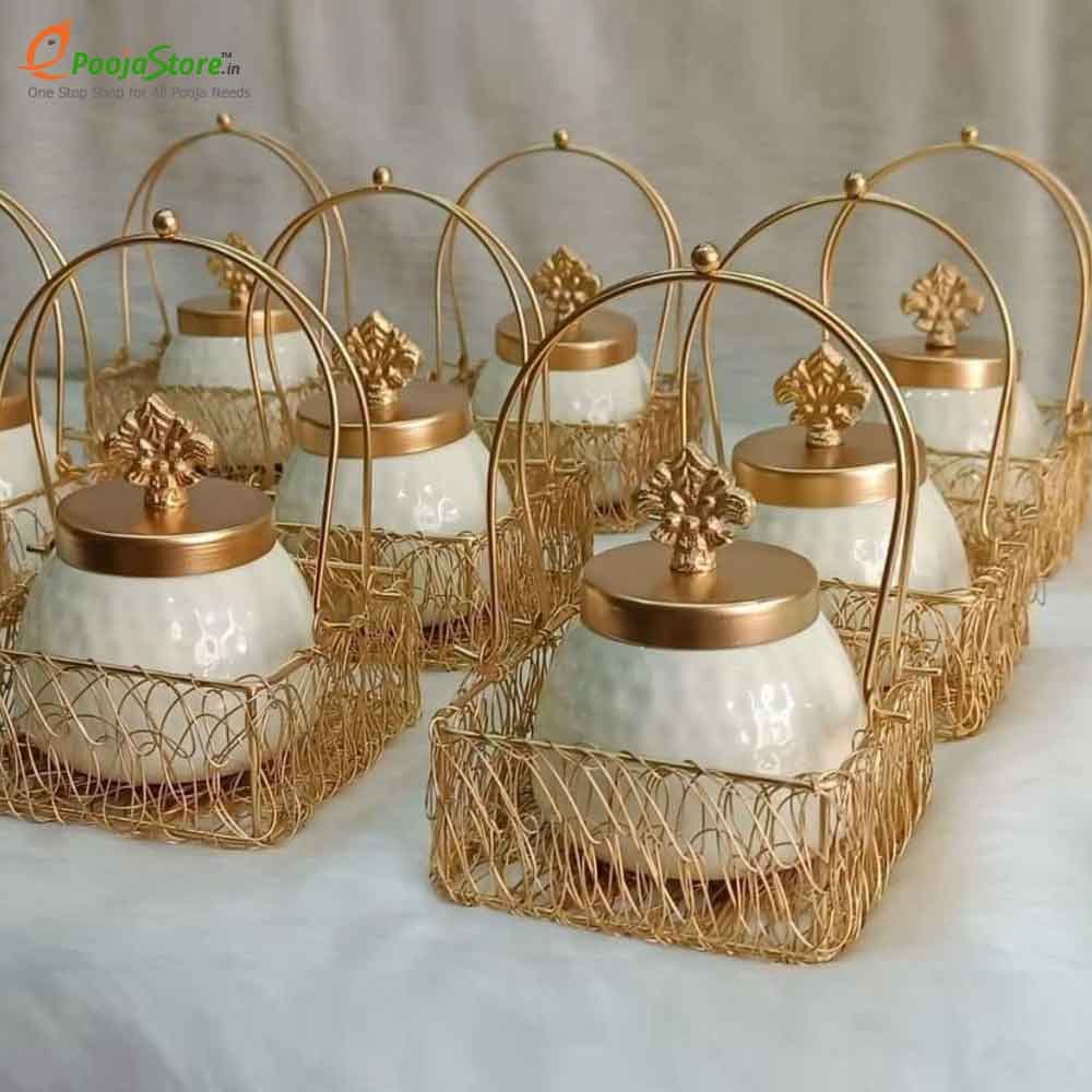 Dry Fruit Jar With Basket