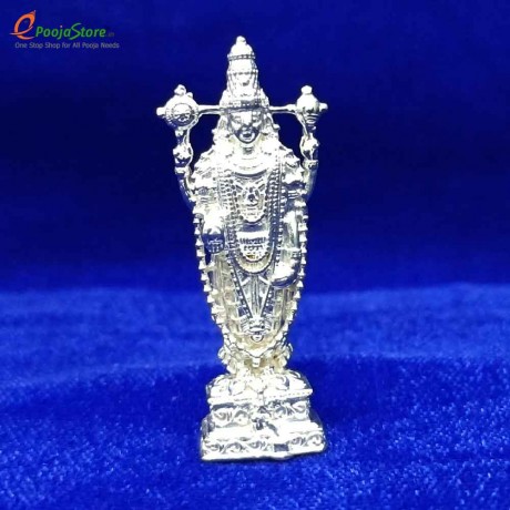 Antique Pure Silver Lord Venkateshwara Swamy Idol (12 Grams)