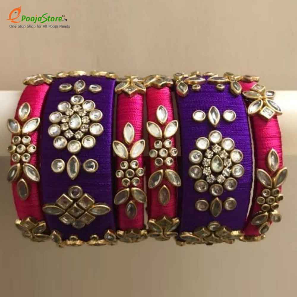 Silk Thread Bangles - 1