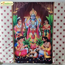 Satyanarayana Swamy Wall Drop White