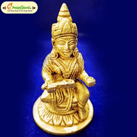 Pure Brass Annapurna Devi Idol