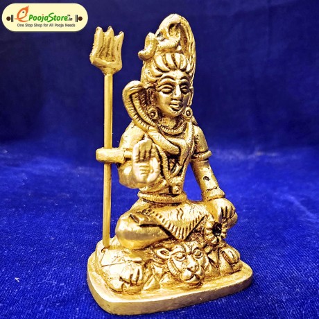 Pure Brass Lord Siva Idol