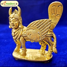 Pure Brass Kamadhenu with Wings