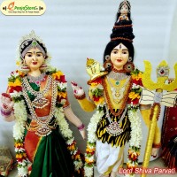Lord Shiva Parvathi 2 Feet 