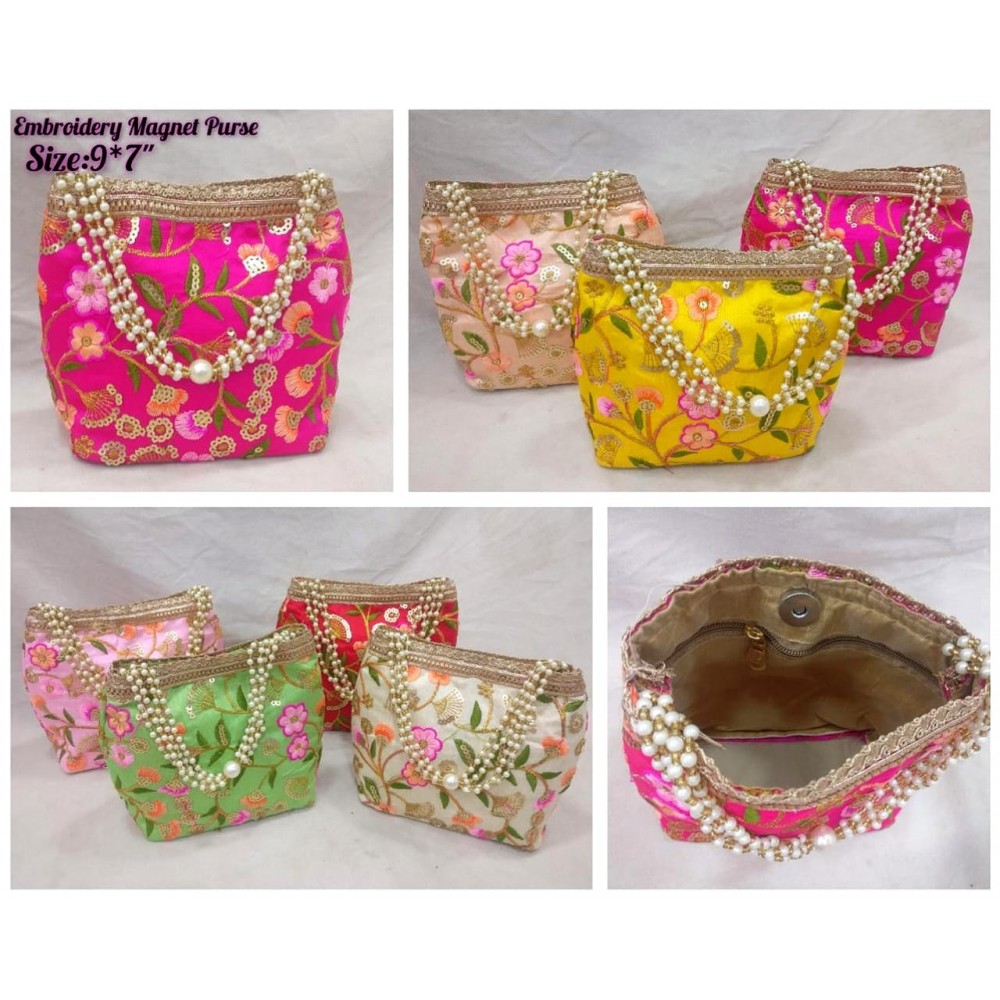 New Embroidery Magnet Purse (Pack of 3)