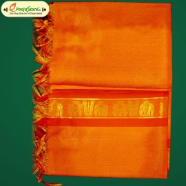 Namo Border Zari Shawl Orange 