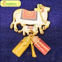 Pichwai Haldi Kumkum 3Inches Pack of 10