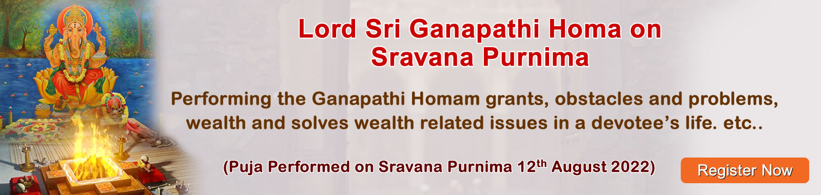 Lord Sri Ganapthi Homa