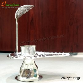  Silver Coated  Shivalingam Stand 