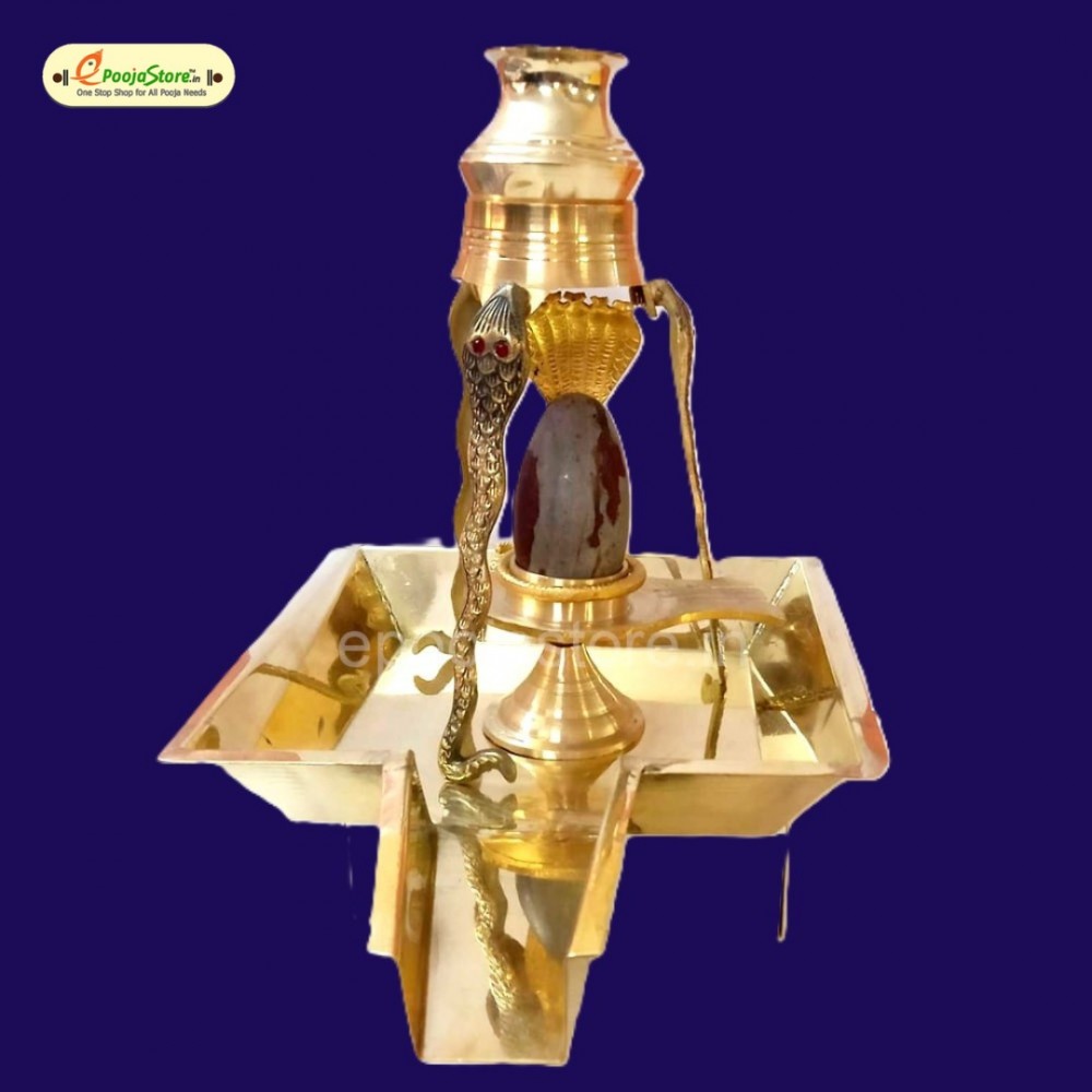 Lord Shiva Puja Abhishekam Set (Brass)