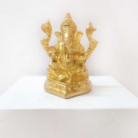 Ganesh God Idol Brass (4.5 inches) Finest Quality