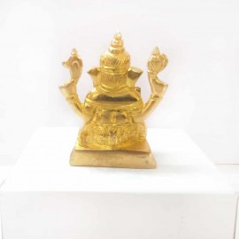 Ganesh God Idol Brass (4.5 inches) Finest Quality