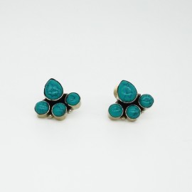 Blue Turquoise Stud