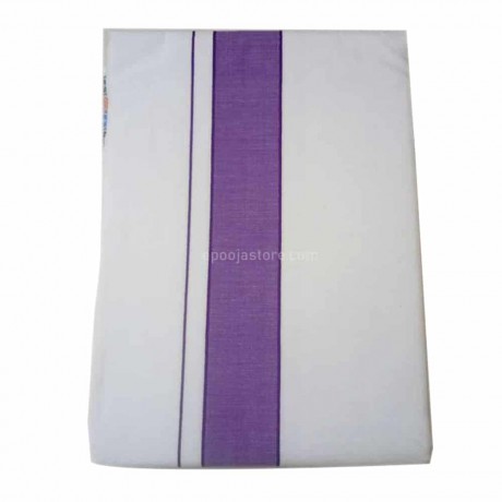 Dhoti Purple Color (Handloom-9x5)