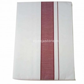 Dhoti white and Brown Color 