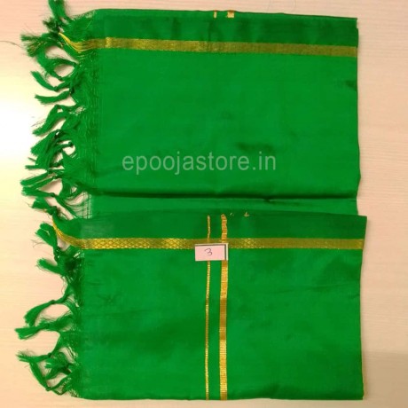 Hand Made Pure Pattu Dhothi For Utasava Vigraham