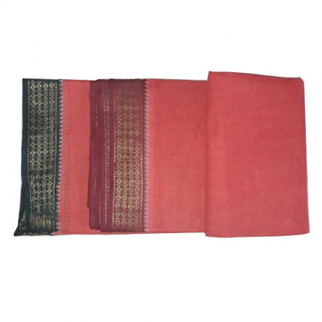 Red Colour Cotton Dhoti (9*5)