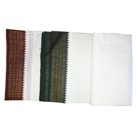 White Cotton Dhoti ( 9 * 5)