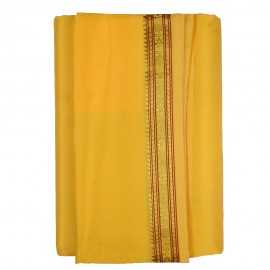 Art Silk Dhothi(Yellow Colour)
