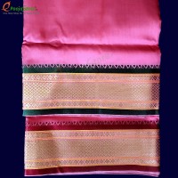Art Silk Dhothi With Big Border (Violet Colour) (9*5)