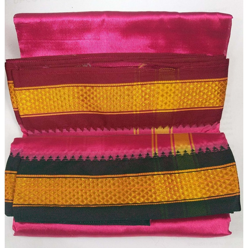 Dhothi for Utsava Vigraham (Pink Colour) (1.8 Meters)