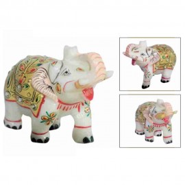 Marble Handicraft Elephant One Piece (Home Decorative)