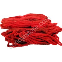 Red Cotton Wicks (Erupu Vattulu) (10 Packs)