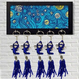Ganesha Key Chain (Blue)