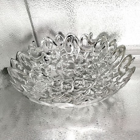 Decorative Round Tray (Silver Colour)